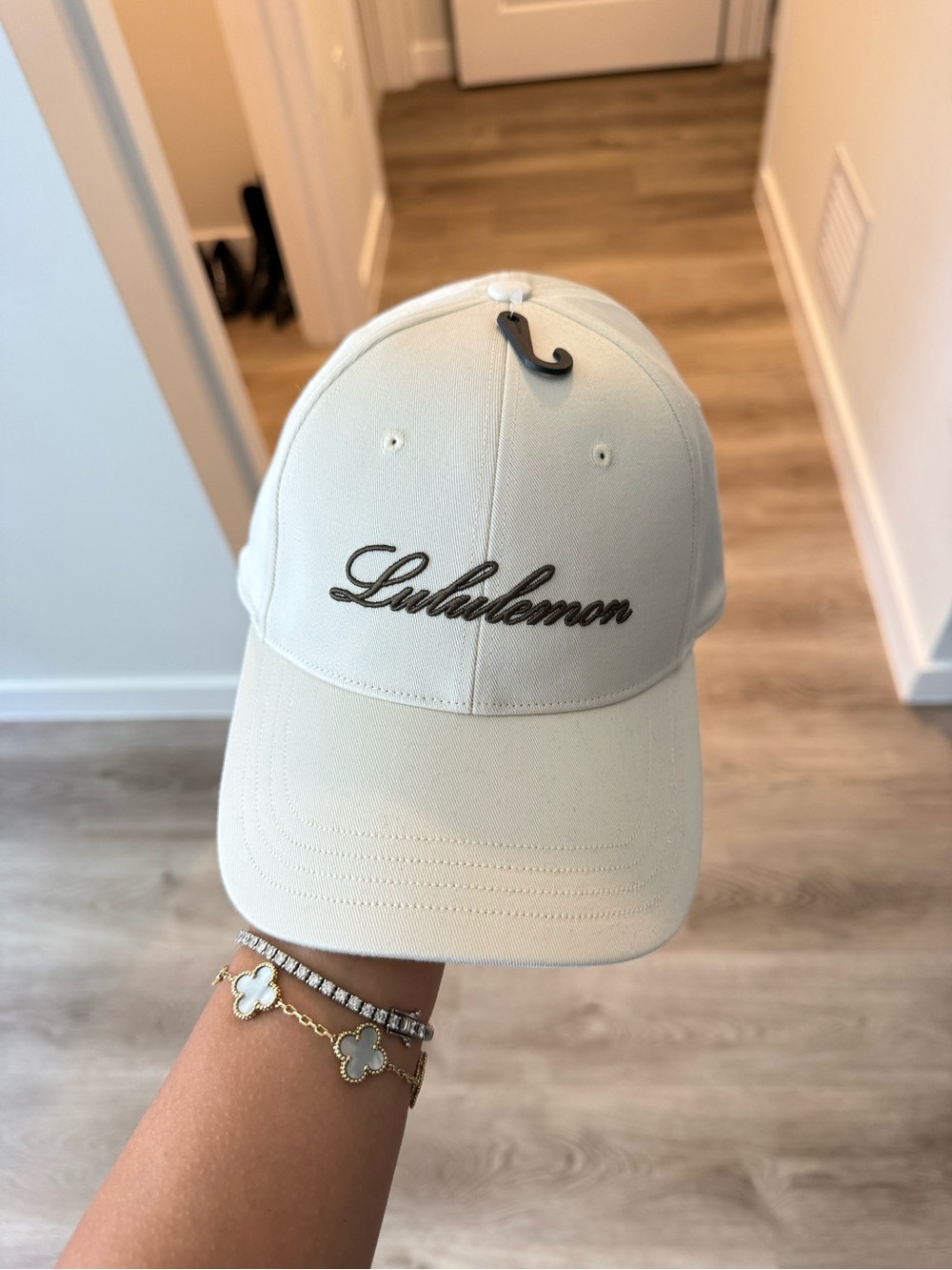 lululemon athletica Cream Baseball Hat with Script Logo